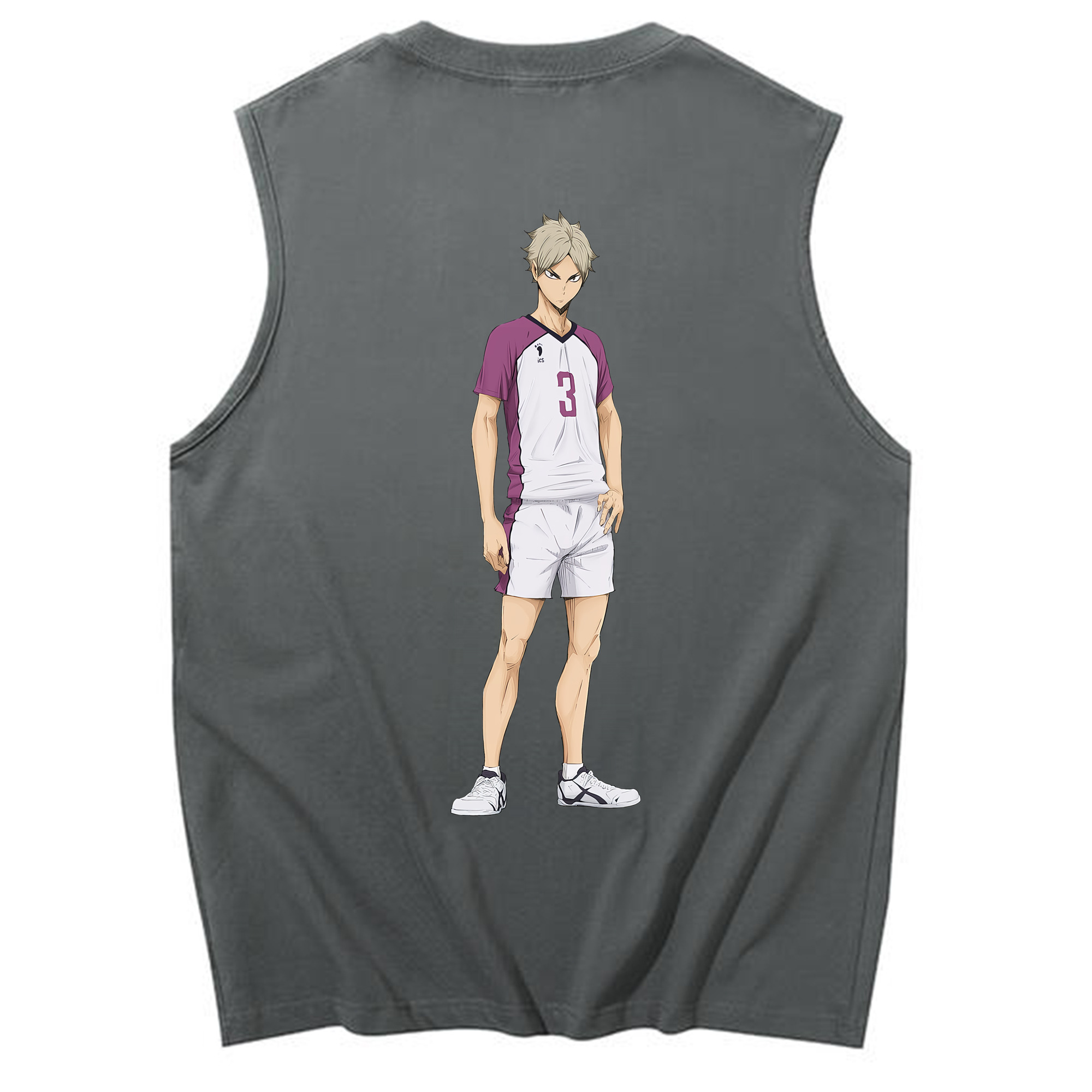 （画像用） ハイキュー!! Haikyu!! コットン100％タンクトップ（背面プリント）